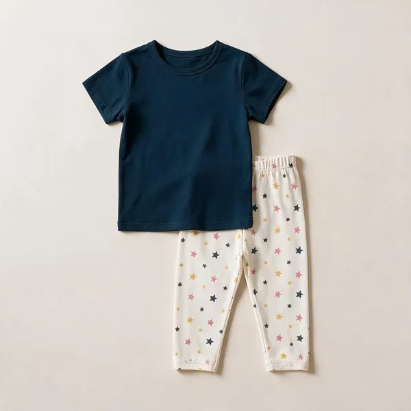 Navy_&_White_Cotton_Single_Jersey_Nightsuit_For_Girls