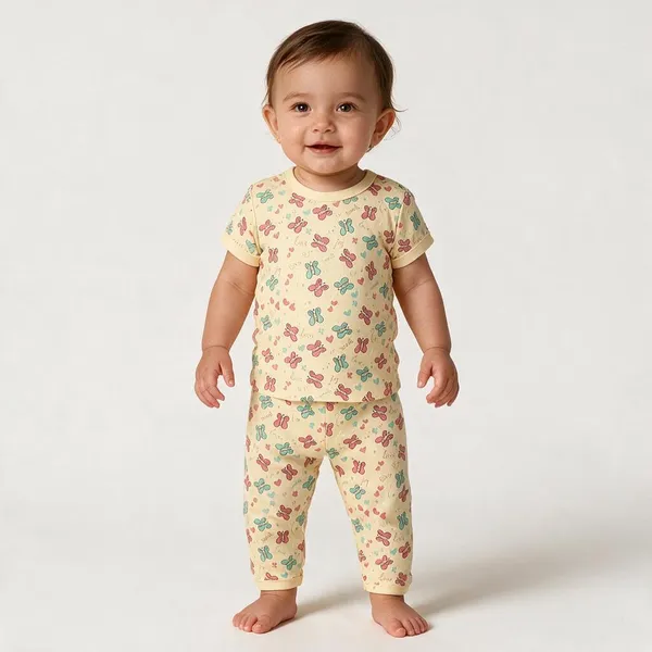 Cream_Cotton_Single_Jersey_Nightsuit_For_Girls