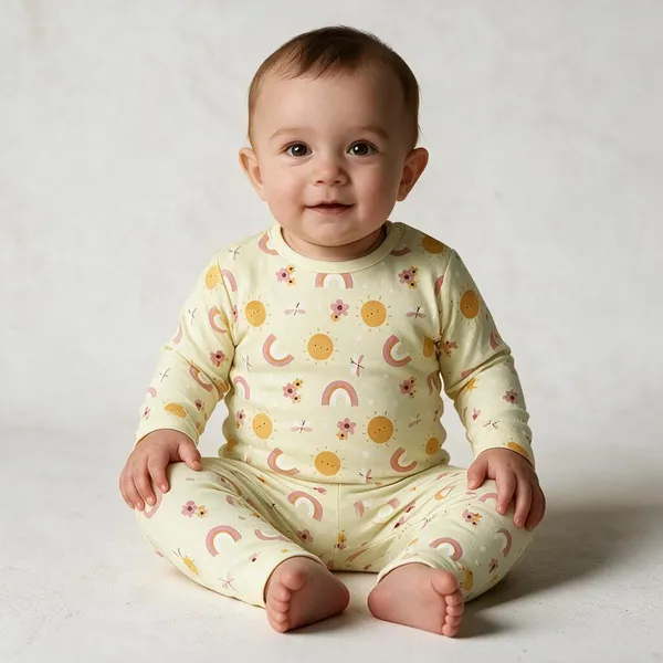 Lime_Green_Cotton_Interlock_Nightsuit_For_Unisex