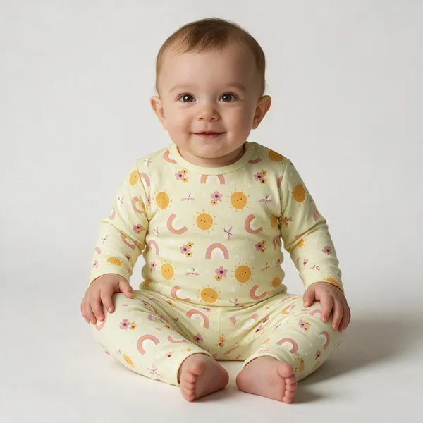 Lime_Green_Cotton_Interlock_Nightsuit_For_Unisex