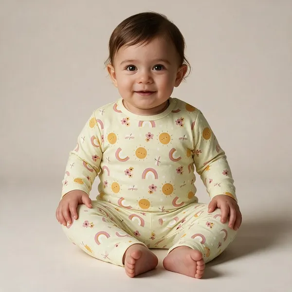 Lime_Green_Cotton_Interlock_Nightsuit_For_Unisex