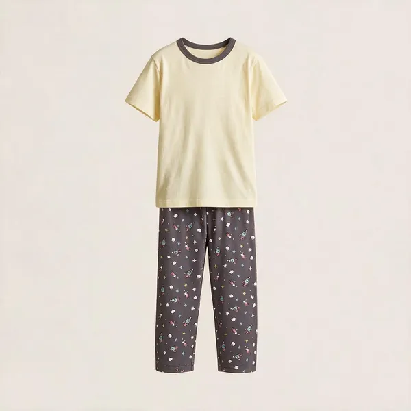 Yellow_Cotton_Single_Jersey_Nightsuit_For_Boys
