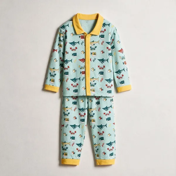 Green_Cotton_Single_Jersey_Nightsuit_For_Boys