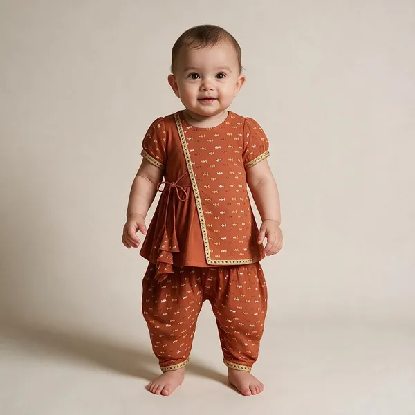 Rust_Cotton_Co_Ord_Set_For_Girls