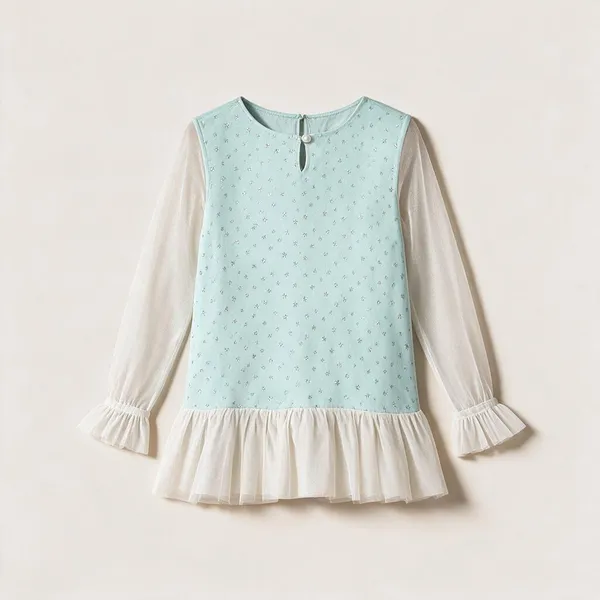 Light_Blue_Cotton_Ethnic_Dress_For_Girls