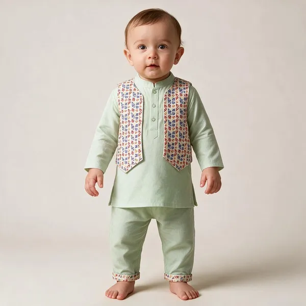 Mint_Cotton_Ethnic_Co_Ord_Set_For_Boys