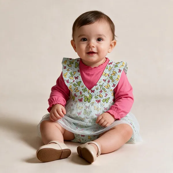 Hot_Pink_Cotton_Single_Jersey_Dress_For_Girls