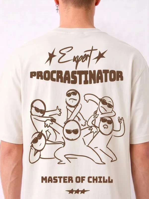 Cream_Graphic_Print_Oversized_T-Shirt_For_Men