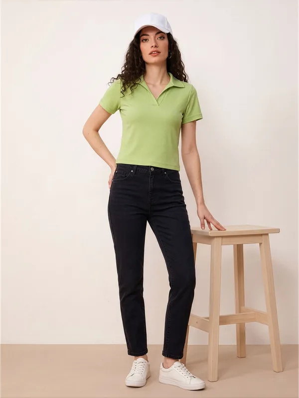 Lime_Green_Ribbed_Notched_Polo_T_Shirt