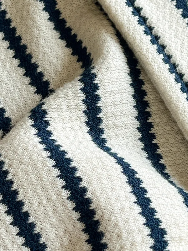 White_Textured_Knit_Stripe_Camp_Collar_Shirt