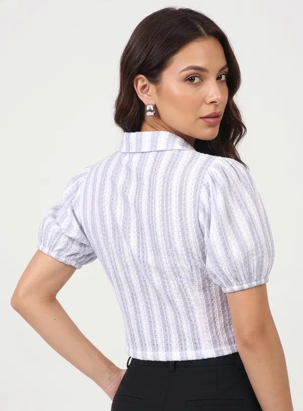 White_Pointelle_Stripe_Camp_Top