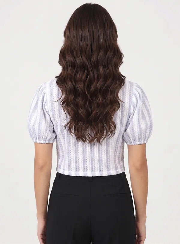 White_Pointelle_Stripe_Camp_Top