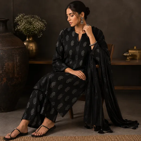 Black_Cotton_Kantha_Woven_Fabric_For_Women