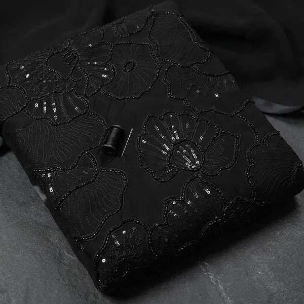 Black_Georgette_Cutdana_Beads_Sequins_Embroidered_Fabric