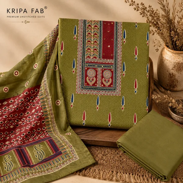 Green_Cotton_Printed_Unstitched_Suit_For_Women