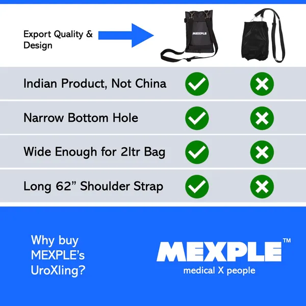 UroXling_Catheter_Urinary_Bag_Holder_With_Adjustable_Strap