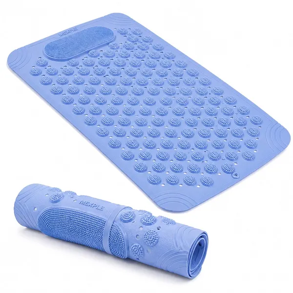 GripXMat_Rectangular_Anti-Skid_Bath_Mat_with_Foot_Scrubber