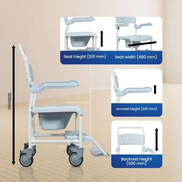 Pluo_Premium_Multipurpose_Shower_Commode_Wheelchair