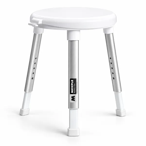 XOSMOS_7203_Adjustable_Shower_Bath_Stool_with_360°_Revolving_Seat