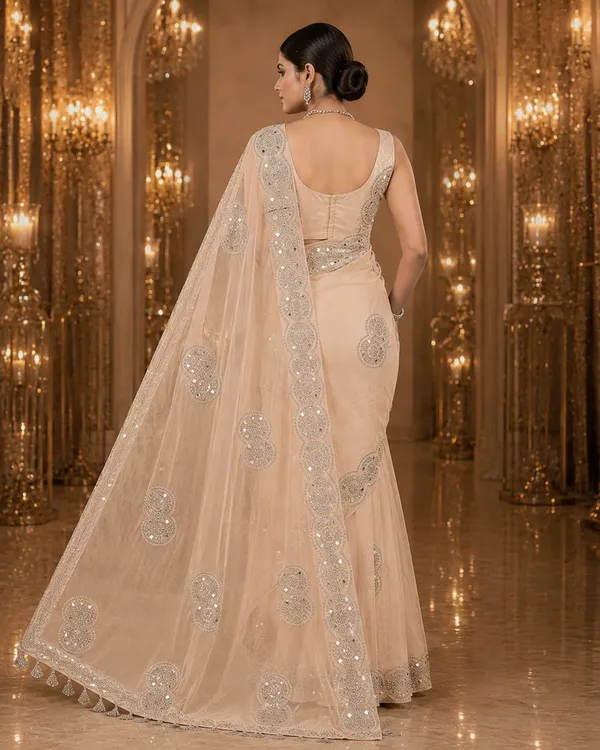 Champagne_Elegance_Designer_Saree