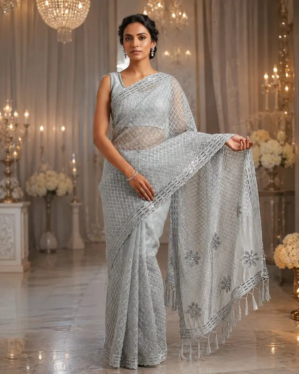 Ice_Blue_Luxe_Designer_Net_Saree