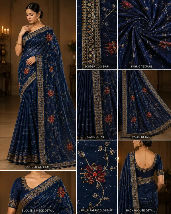 Royal_Navy_Bloom_Designer_Saree