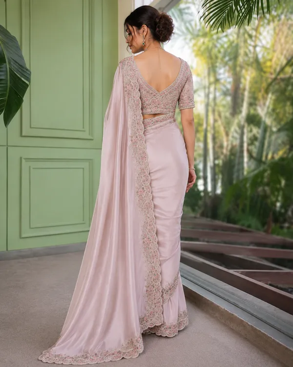 Blush_Pink_Tissue_Silk_Embellished_Border_Saree_For_Women