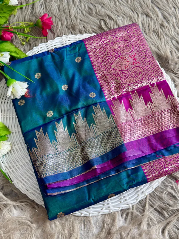 Blue_Woven_Silk_Banarasi_Zari_Border_Saree_For_Women