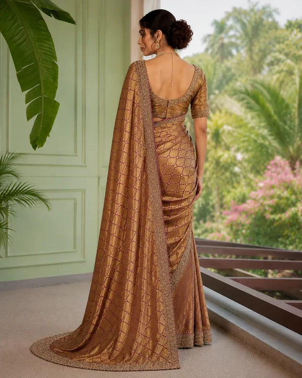 Golden_Brown_Satin_Silk_Sequin_Embellished_Saree_For_Women