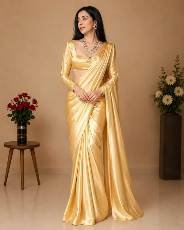 Golden_Satin_Silk_Saree_with_Pearl_Border_�_Premium_Party,_Wedding_&_Festive_Wear