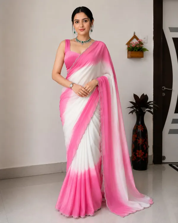 Pink_&_White_Ombre_Satin_Silk_Saree_with_Silver_Scalloped_Lace_Border_for_Women