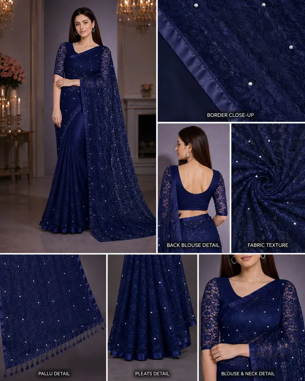 Navy_Blue_Pearl_Embellished_Lace_Designer_Saree_with_Matching_Blouse_�_Party,_Wedding_&_Festive_Wear