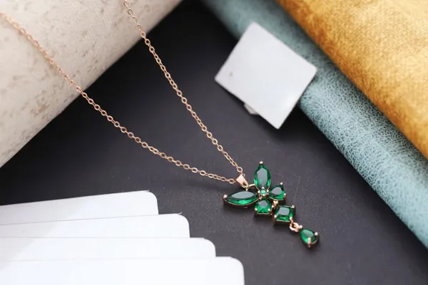 Princess_Necklace_18K_Rose_Gold_Plated_Jewelry