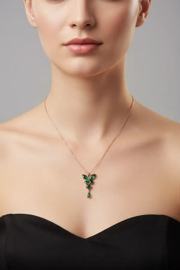 Princess_Necklace_18K_Rose_Gold_Plated_Jewelry
