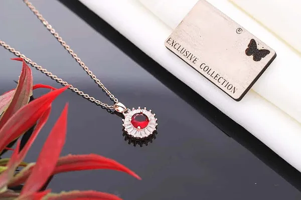 Red_Stone_Pendent_Necklace_Anti_Tarnish_Party_Wear_Woman_Jewelry