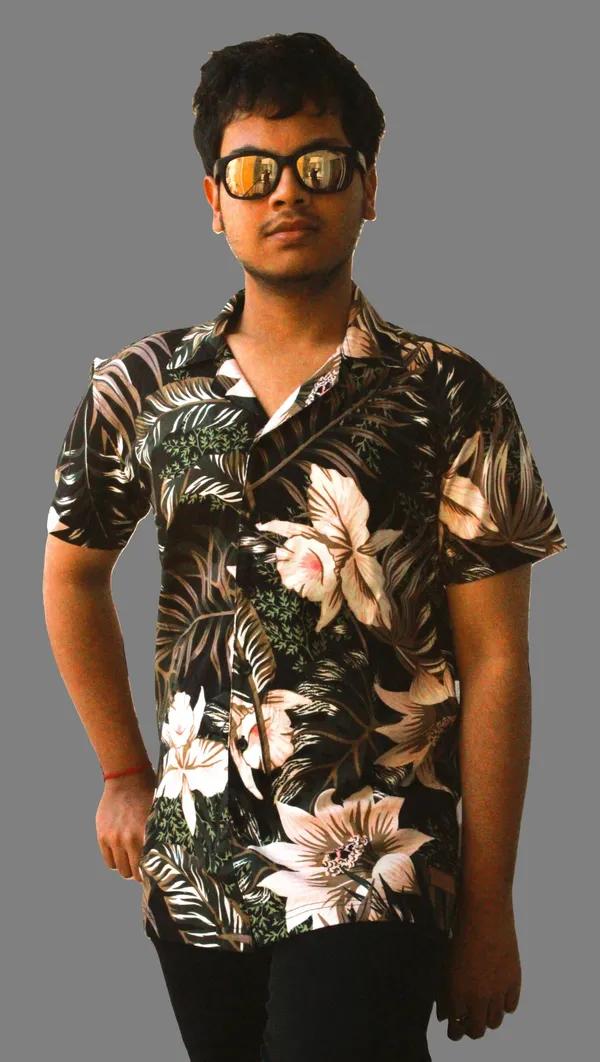 Mens_Semi_Formal_Half_Shirt_Flower_Print