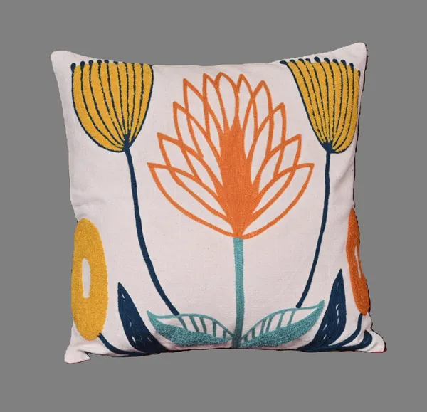 Threaded_Tales_Orange_White_Cushion_Cover