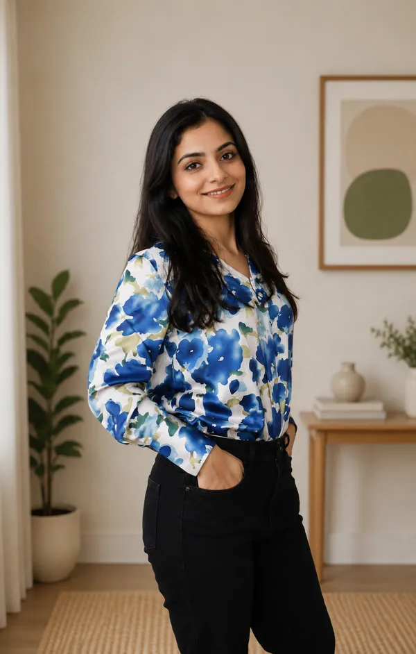 Silken_Grace_Blue_And_White_Satin_Shirt