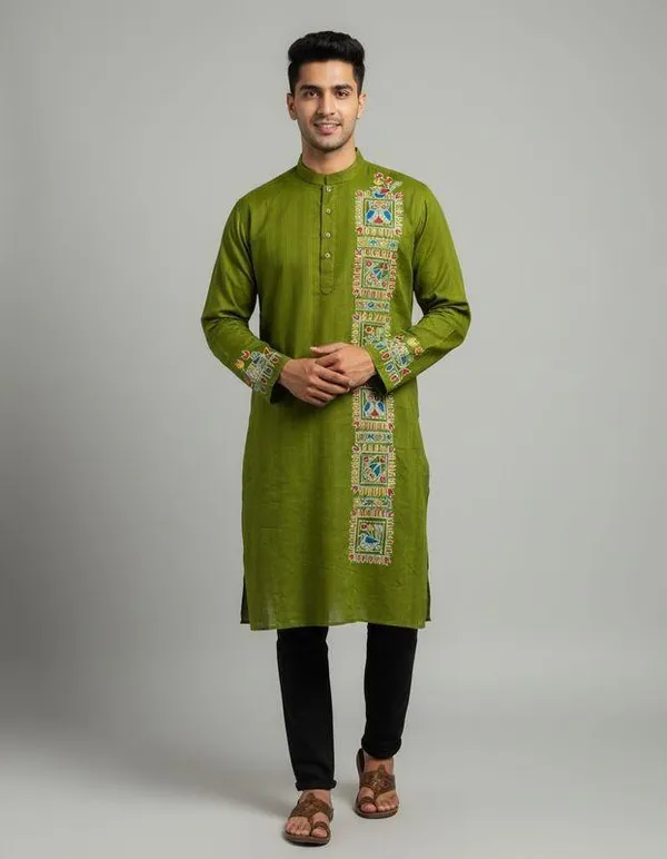 Green_Emerald_Baagh_Mens_Kurta