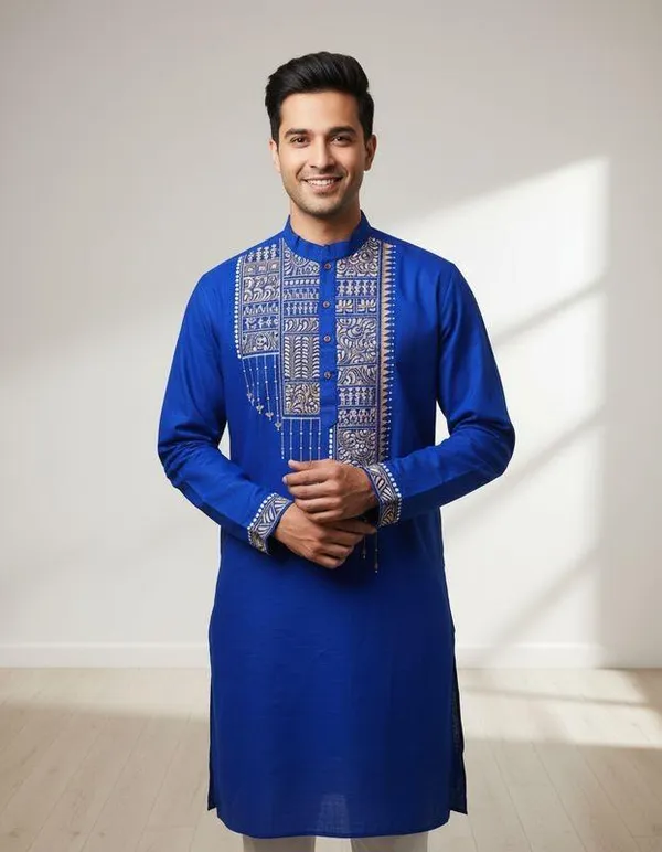 Deep_Blue_Indigo_Tide_Mens_Kurta