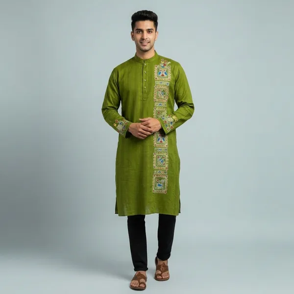 Green_Emerald_Baagh_Mens_Kurta