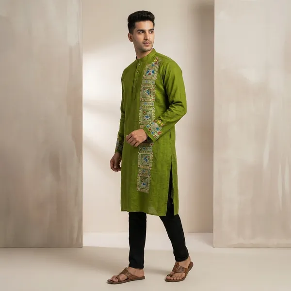 Green_Emerald_Baagh_Mens_Kurta