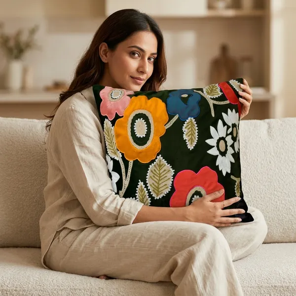 Saffron_Hues_Deep_Green_Floral_Cushion_Cover