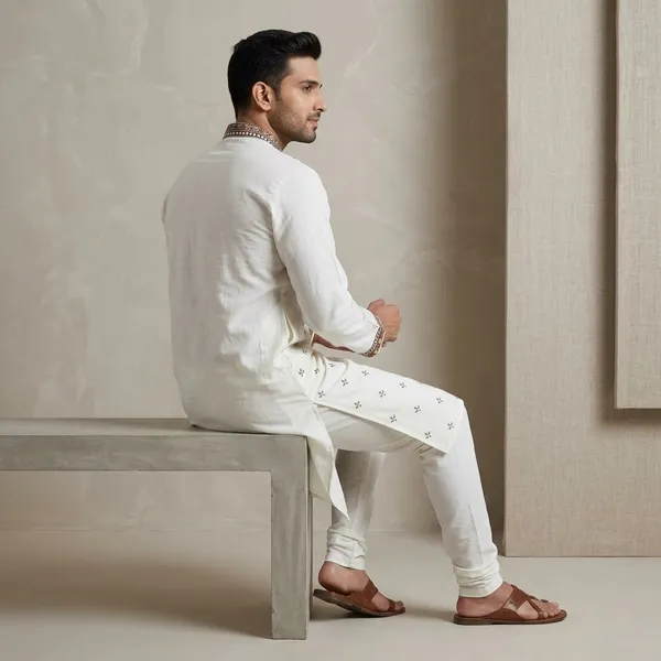 White_Chandrakant_Mens_Kurta