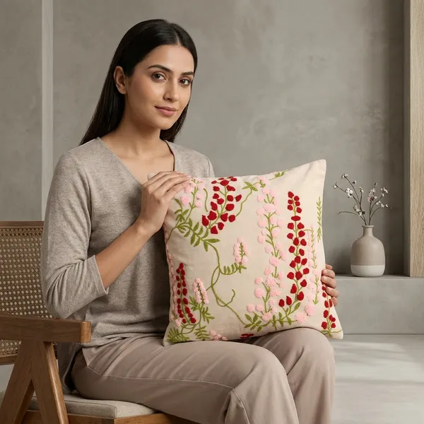 Earth_Thread_Red_Pink_Cushion_Cover