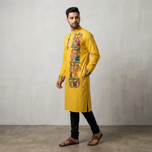 Yellow_Surajmukhi_Mens_Kurta