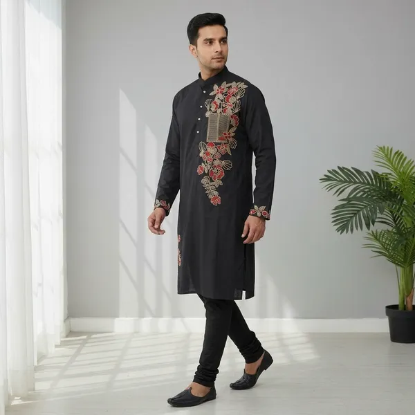 Black_Midnight_Raag_Mens_Kurta
