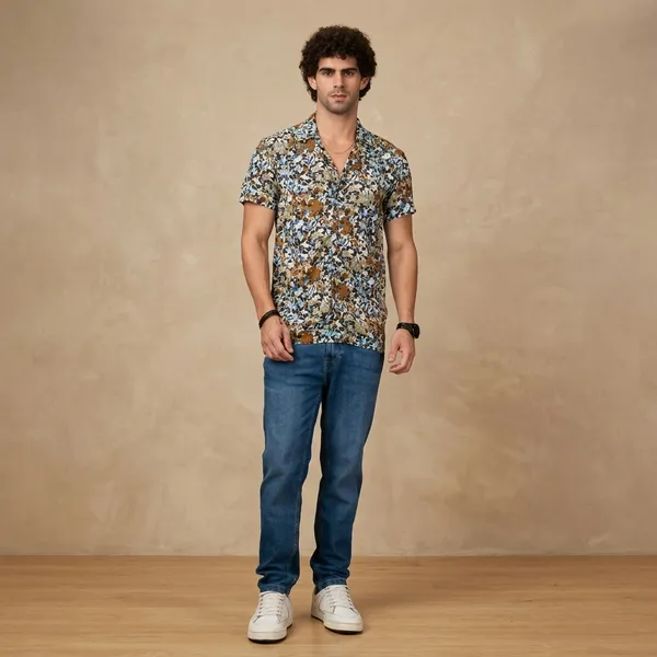 Mens_Semi_Formal_Half_Shirt_Mix_Colour