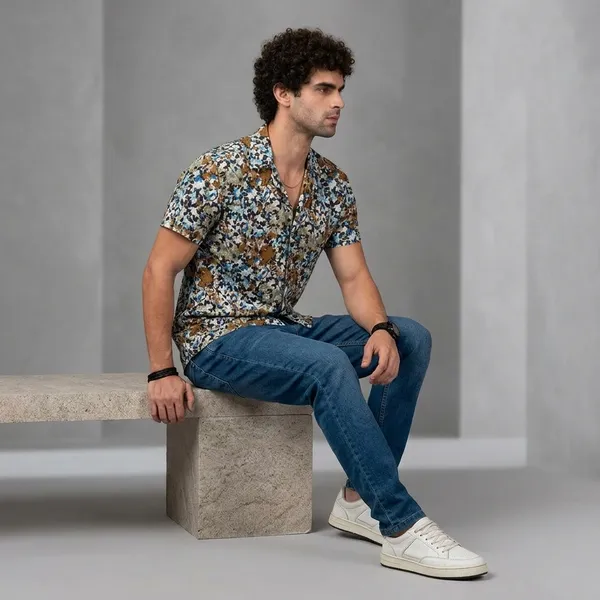 Mens_Semi_Formal_Half_Shirt_Mix_Colour