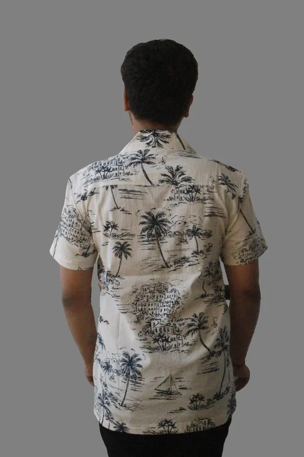 Mens_Semi_Formal_Half_Shirt_White_Scenery